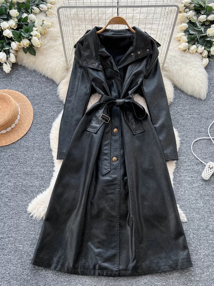 Ahead of you leather coat COA178 images